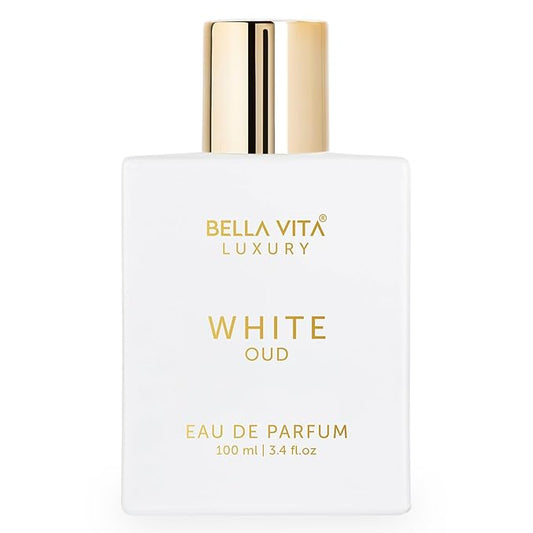 Bella Vita Luxury White Oud Eau De Parfum Unisex Perfume for Men & Women with Orange, Fressia & Tobacco|Woody Long Lasting EDP Fragrance Scent, 100 Ml
