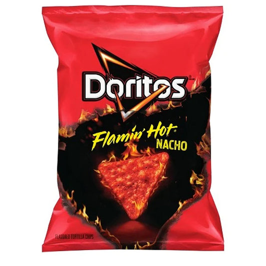 Doritos Flamin' Hot Nacho Tortilla Chips, 311.8gm (Imported)